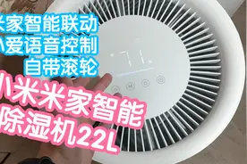 小米米家智能除湿机22L。米家智能联动，小爱语音控制，自带滚轮