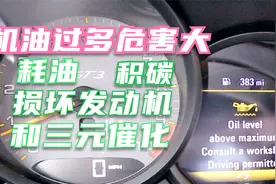 汽车机油添加过量，耗油、积碳、损坏发动机和三元催化视频封面
