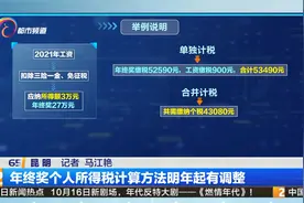 年终奖个人所得税计算方法明年起有调整视频封面