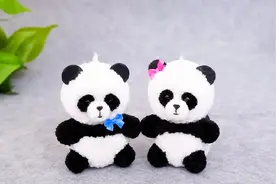 可爱的小熊猫毛绒玩具，自己动手做出来，关键做法简单易学