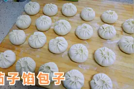 想吃包子了，今天阿源包茄子馅素包子，皮薄馅多，太香了视频封面