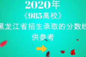 《985高校》2020黑龙江省录取分数线汇总参考视频封面