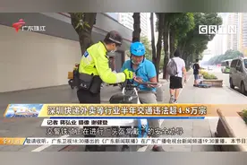 深圳快递外卖等行业半年交通违法超4.8万宗视频封面
