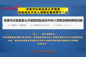 安康市纪委监委公开通报四起违反中央八项规定精神典型问题视频封面