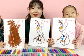 宝宝为冰雪奇缘2雪宝涂色儿童绘画颜色启蒙涂鸦视频封面