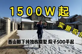 山脚下独栋别墅 实景现房 院子500以上，才1500W起 轻松做6居室