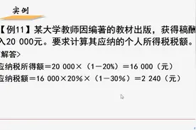稿酬所得的个人所得税计算方法，值得收藏