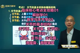 临床01解剖学：关节基本结构：关节面、关节囊、关节腔；辅助结构视频封面