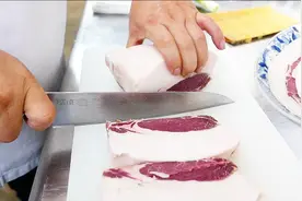 日本大厨处理“稀罕”野猪肉，一片500元，这样子是怎么做出来的视频封面