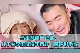 马玉琴财产已成定局，儿子给李玉成擦豪车示好，网友：为钱低头视频封面