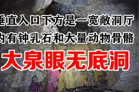 白山通沟大泉眼山上有一无底洞，内有漂亮的钟乳石和大量动物骨骼视频封面