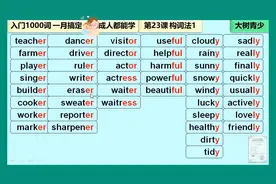 英语构词法，入门1000词，一月熟练掌握，宝妈都能学习，视频封面