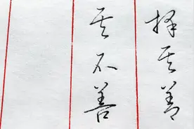 “择其善者而从之，其不善者而改之”，草书写法你喜欢吗？