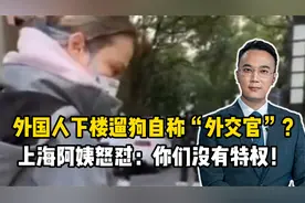 外国人下楼遛狗自称“外交官”？上海阿姨怒怼：你们没有特权！视频封面