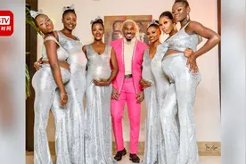 非洲夜店老板携六名孕妇出席婚礼 网友：抢了新人风头！视频封面