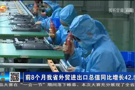 前8个月甘肃省外贸进出口总值同比增长42.5%视频封面