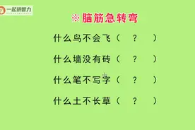 （脑筋急转弯）什么鸟不会飞？什么墙没有砖？什么笔不写字
