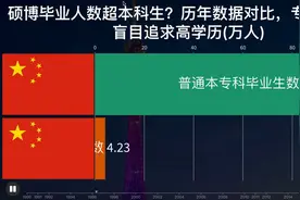 硕博毕业人数超本科生历年数据对比，专家切忌盲自追求高学历视频封面