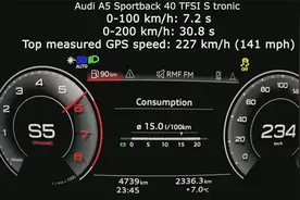 奥迪2.0T高低功率怎么选？拉到200km/h看看60多马力的差距视频封面