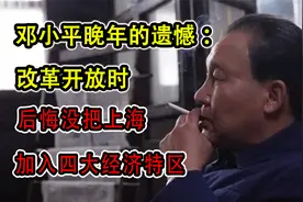 邓小平晚年的遗憾：改革开放时，后悔没把上海加入四大经济特区视频封面