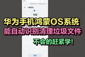华为手机鸿蒙OS系统，能自动识别清理垃圾文件，不会的赶紧学！视频封面