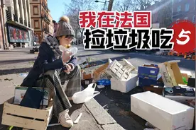 在法国捡垃圾吃【5】捡友太多抢不过，菜市场竞争激烈视频封面