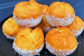 一碗面粉，一个鸡蛋，不用烤箱做出老式小面包，松松软软特好吃