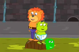 小狮子一家：小狮子和小绿的下水道冒险，还打扫了垃圾，好厉害视频封面