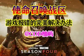 【使命召唤战区】游戏报错完美解决办法