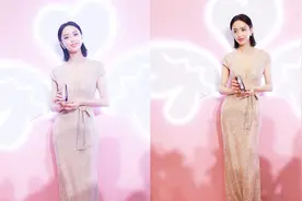 佟丽娅罕见穿深V长裙端庄典雅 四肢纤瘦身材有料视频封面