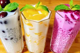 天气太热，教您一道广东夏天很火的水果西米露，冰凉解暑又简单