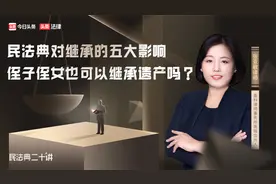 【民法典二十讲】民法典对继承的五大影响，侄子也可以继承遗产吗