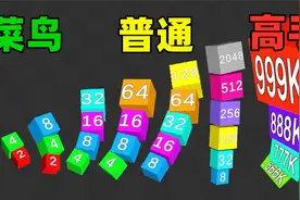 2048方块竞技场，我要干掉其他方块成为最强方块