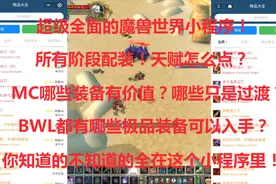 魔兽世界怀旧：bwl装备如何？天赋怎样点？必备的魔兽小程序！视频封面