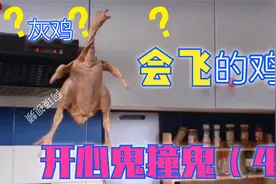 煮熟的鸡居然飞锅追着美女不放，耽搁女鬼投胎必遭连环突击报复视频封面