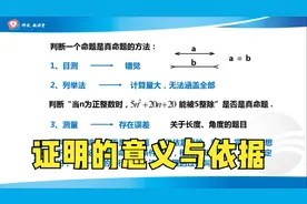 定义命题定理，学习证明的意义与依据视频封面