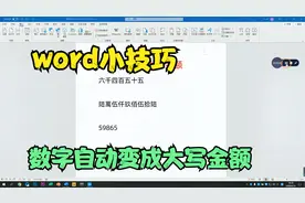 word小技巧：数字自动转换为大写金额视频封面