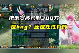 梦幻西游：一把武器被炒到300万,是bug么？还是老板任性有钱