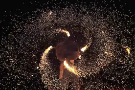 高速实验：华丽的旋转火花特效，在慢镜头下更炫了