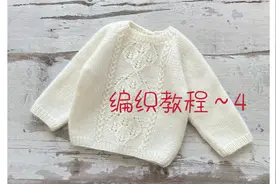 【小叶子毛衣】4.左后片编织 新手教程婴幼儿毛衣开衫