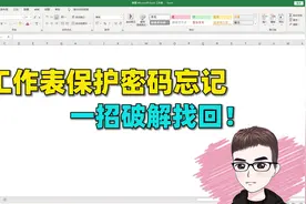 Excel技巧：工作表格很久没打开，保护密码忘记了，一招破解视频封面