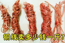 手工剥了6斤铜线，废品站老板给了这个价，来看这铜价会不会卖亏视频封面