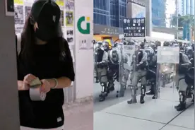 示威者妻子为暴徒辩解“他们还是孩子” 港警丈夫：他们要打我！