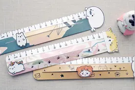 用卡纸DIY可爱的卡通尺子，滑动机关很解压，步骤很简单！