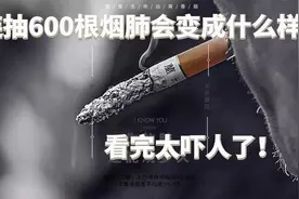 连抽600根烟肺会变成什么样子？牛人亲测，看完太吓人了！视频封面
