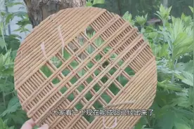 农村老妈做高粱杆篦子，纯手工技术活，一针一线满满乡味视频封面