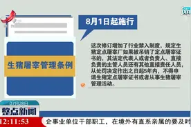 8月新规：生猪屠宰新规增加行业禁入制度视频封面