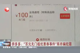 拼多多称“百元无门槛优惠券事件”系诈骗犯罪，实际损失近千万元