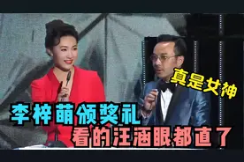 44岁李梓萌有多美？上台颁奖走出女王范，把旁边的汪涵都给看呆了视频封面