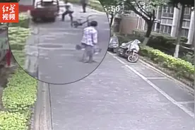3岁孩子小区误操作三轮车撞到路人 所幸未造成人员受伤视频封面